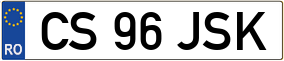 Trailer License Plate